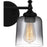 Quoizel Jenson 2 Light Bath Light, Matte Black/Smoke