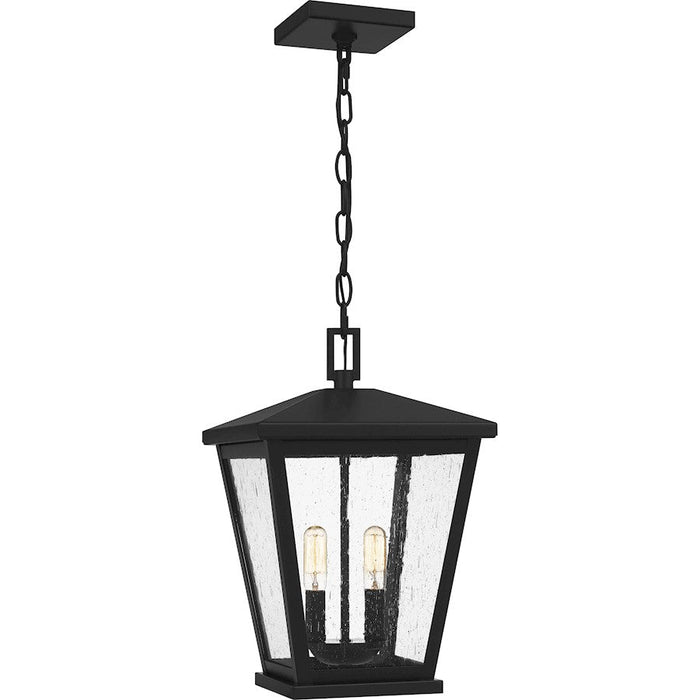 Quoizel Joffrey 2 Light Outdoor Hanging Lantern, Matte Black