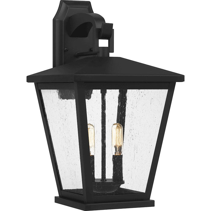 Quoizel Joffrey 2 Light Outdoor Wall Mount, Matte Black