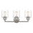 Quoizel Jaspar 3 Light Bath Vanity, Antique Nickel/Clear