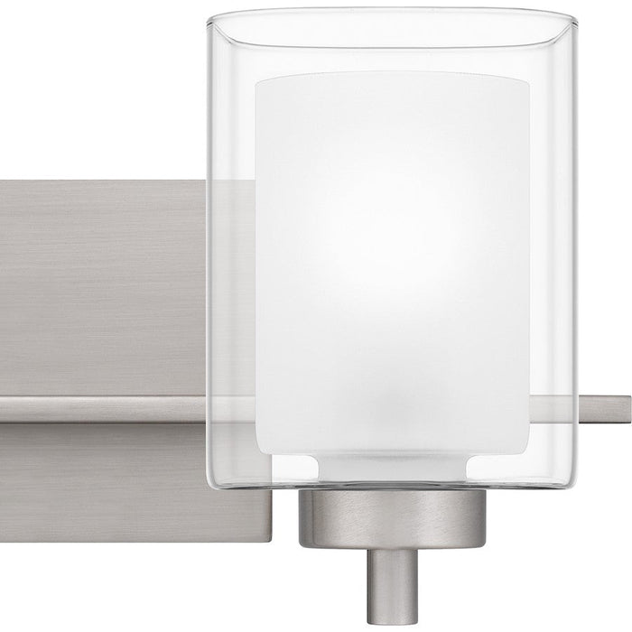 Quoizel Kolt 2 Light Bath Light, Clear/Sandblasted Interior