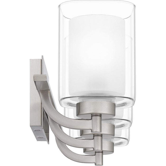 Quoizel Kolt 3 Light Bath Light, Clear/Sandblasted Interior