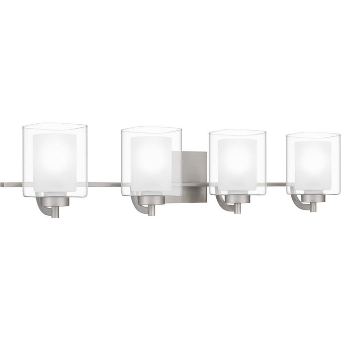 Quoizel Kolt 4 Light Bath Light, Clear/Sandblasted Interior