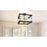 Quoizel Kynwyd 3 Light Semi-Flush Mount, Matte Black - KNW1713MBK