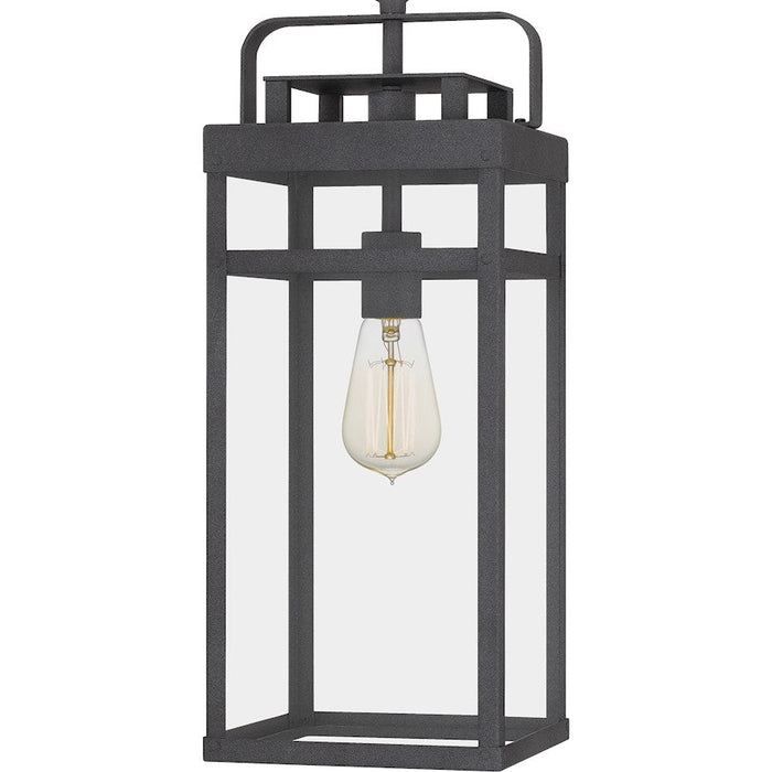 Quoizel Keaton 1 Light Outdoor Hanging Lantern, Mottled Black