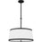 Quoizel Kylen Pendant, Matte Black/Egg Shell Fabric