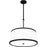 Quoizel Kylen Pendant, Matte Black/Egg Shell Fabric