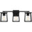 Quoizel Lodge 3 Light Bath Vanity, Matte Black