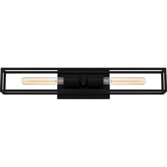 Quoizel Leighton 2 Light Bath Light, Matte Black