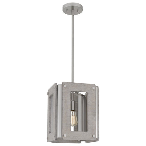 Quoizel Lonny 1 Light Pendant, Brushed Nickel - LNY5212BN