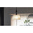 Quoizel Leona 3 Light Pendant, Matte Black/Fabric Shade