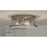 Quoizel Ludlow 3 Light Flush Mount, Brushed Nickel/Clear