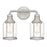 Quoizel Ludlow 2 Light Bath Light, Brushed Nickel/Clear