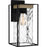 Quoizel Longwood 1 Light 14" Outdoor Lantern, Black/Clear Hammered - LWD8407MBK