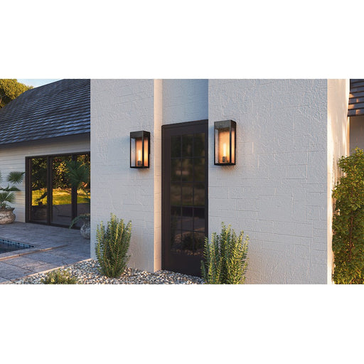 Quoizel Maren 1 Light 13" Outdoor Wall Mount, Matte Black - MAE8406MBK