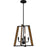 Quoizel Mayline 4 Light Pendant, Matte Black - MAL2816MBK