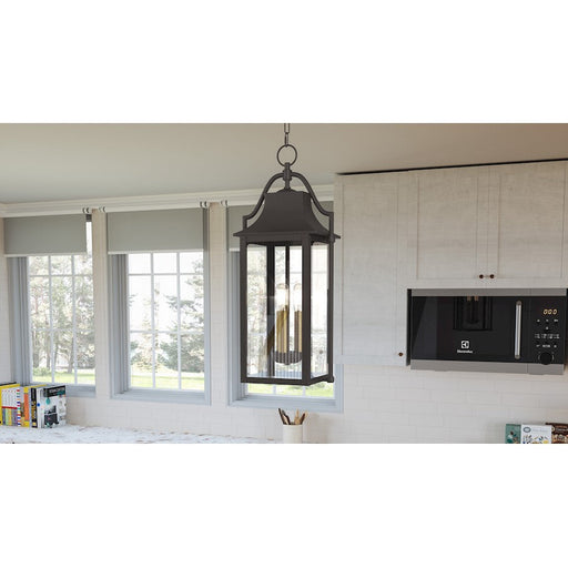 Quoizel Manning 3 Light Mini Pendant, Bronze/Clear - MAN1511WT