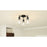 Quoizel McIntire 3 Light Flush Mount, Matte Black/Clear Seedy - MCI1614MBK