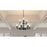 Quoizel Mcintire Chandelier, Matte Black/Clear Seedy