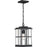 Quoizel Mulligan 1 Light Mini Pendant, Matte Black/Clear Beveled