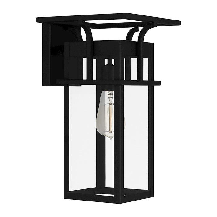 Quoizel Markley 1 Light Outdoor Lantern, Earth Black/Clear