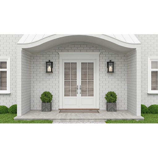 Quoizel Moira 1 Light Outdoor Wall Mount, Earth Black