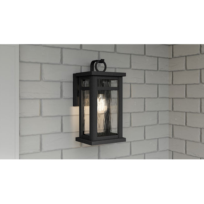 Quoizel Moira 1 Light Outdoor Wall Mount, Earth Black