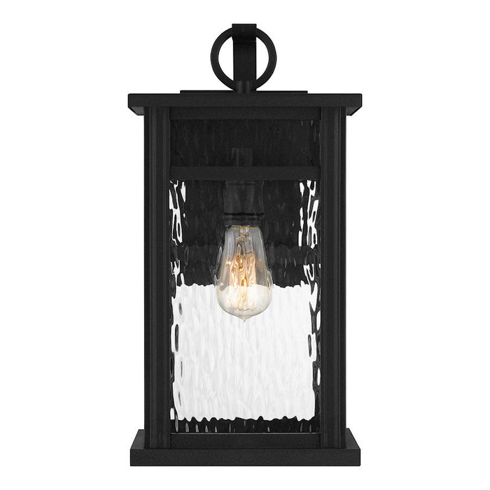 Quoizel Moira 1 Light Outdoor Wall Mount, Earth Black