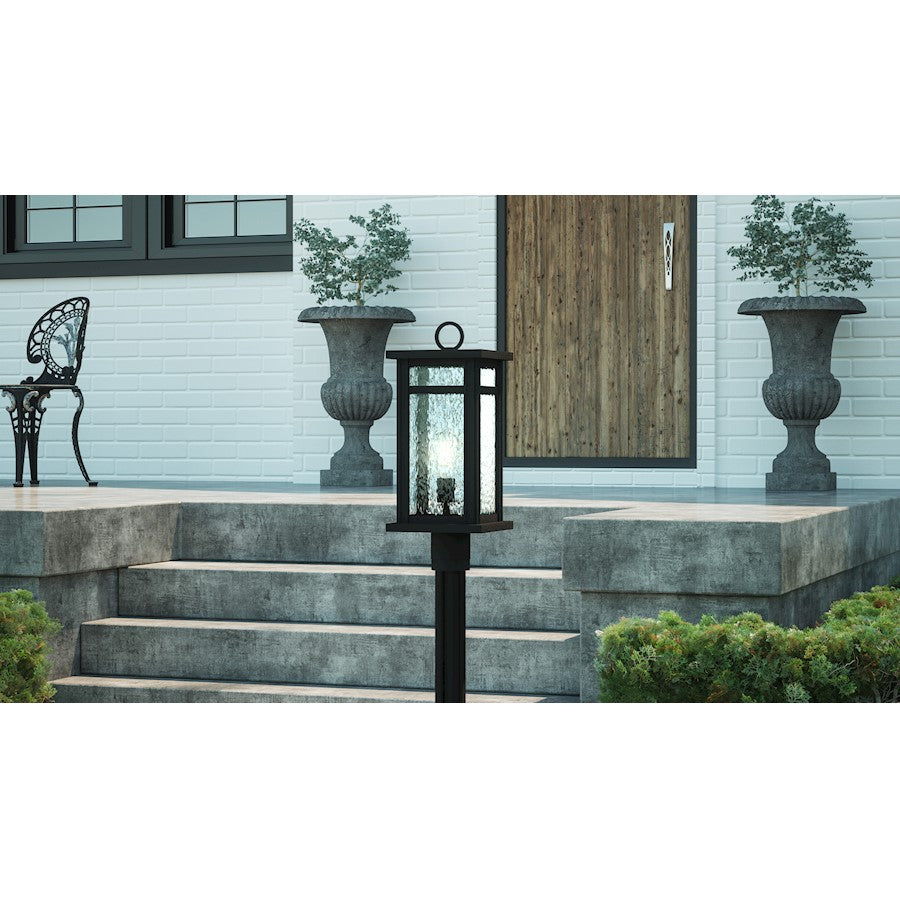 Quoizel Moira 1 Light Outdoor Post Lantern, Earth Black - MOI9008EK