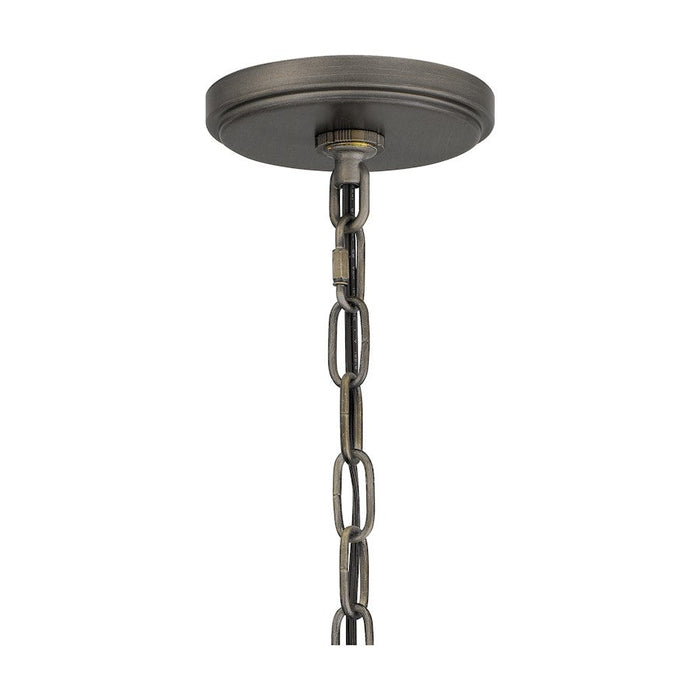 Quoizel Merle 1 Light Mini Pendant, Burnished Bronze/Clear Seeded