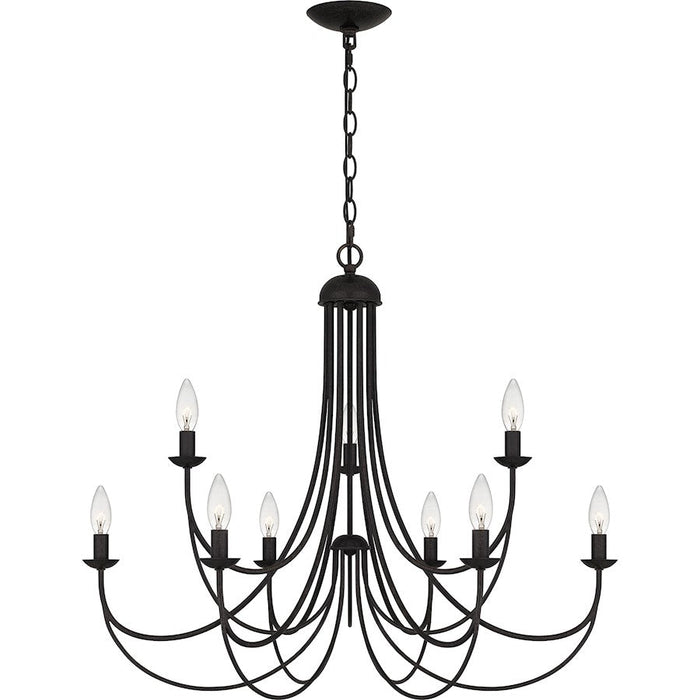 Quoizel Mirren 9 Light Chandelier, Imperial Bronze