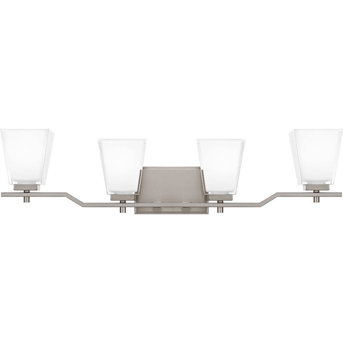 Quoizel Myra 4 Light Bath Vanity, Brushed Nickel