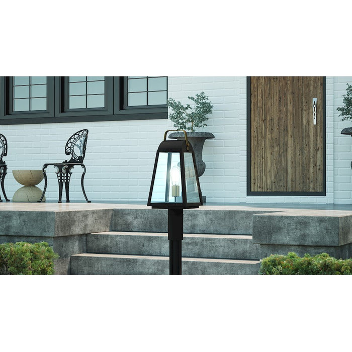 Quoizel O'Leary 1 Light Outdoor Post Lantern, Earth Black - OLY9008EK