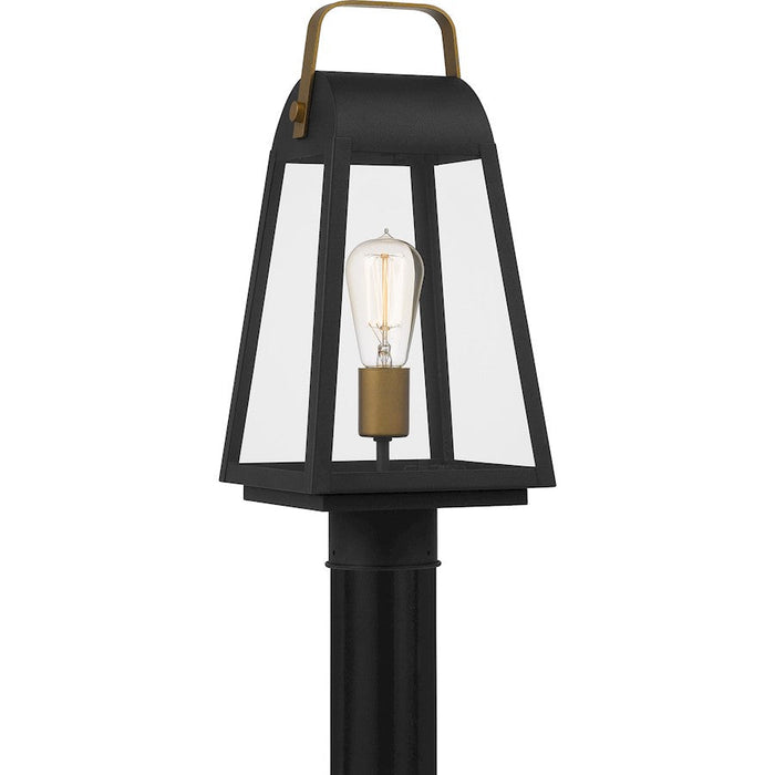 Quoizel O'Leary 1 Light Outdoor Post Lantern, Earth Black