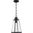 Quoizel Paxton 1 Light Mini Pendant, Matte Black/Clear Beveled