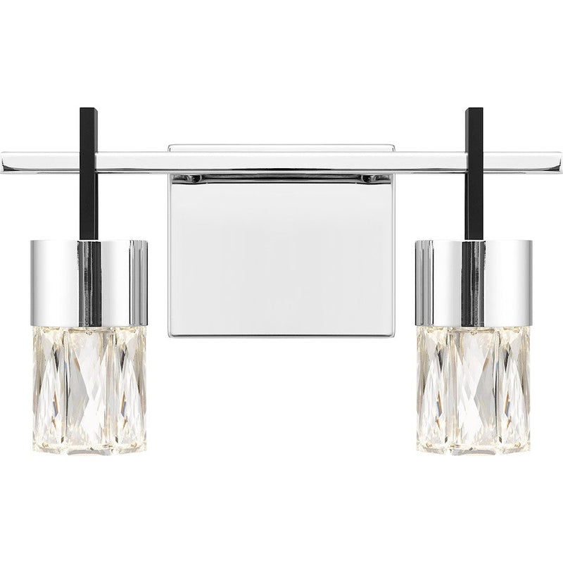 Quoizel Adena 13" Bath Vanity, Polished Chrome