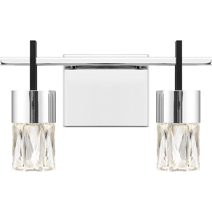 Quoizel Adena 13" Bath Vanity, Polished Chrome