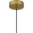 Quoizel Aero 1 Light Mini Pendant, Aged Brass/Clear/Opal