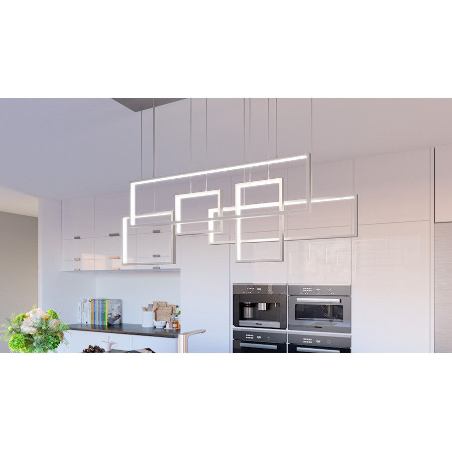 Quoizel Canvas LED Island Light, Brushed Aluminum - PCCV157BRA