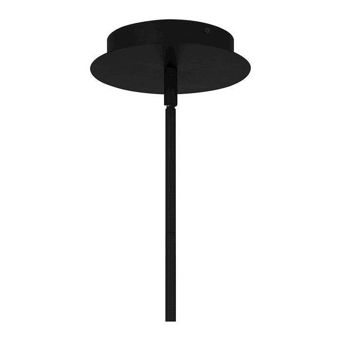 Quoizel Gabriel Chandelier, Matte Black/Metal Shade