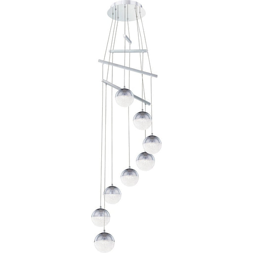 Quoizel Momentum Foyer LED Light Pendant, Chrome/Clear Crystal - PCMM5219C