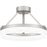 Quoizel Cohen Semi-Flush Mount, Brushed Nickel/White Acrylic