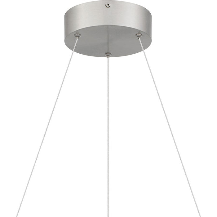 Quoizel Cohen Pendant, Brushed Nickel/White Acrylic