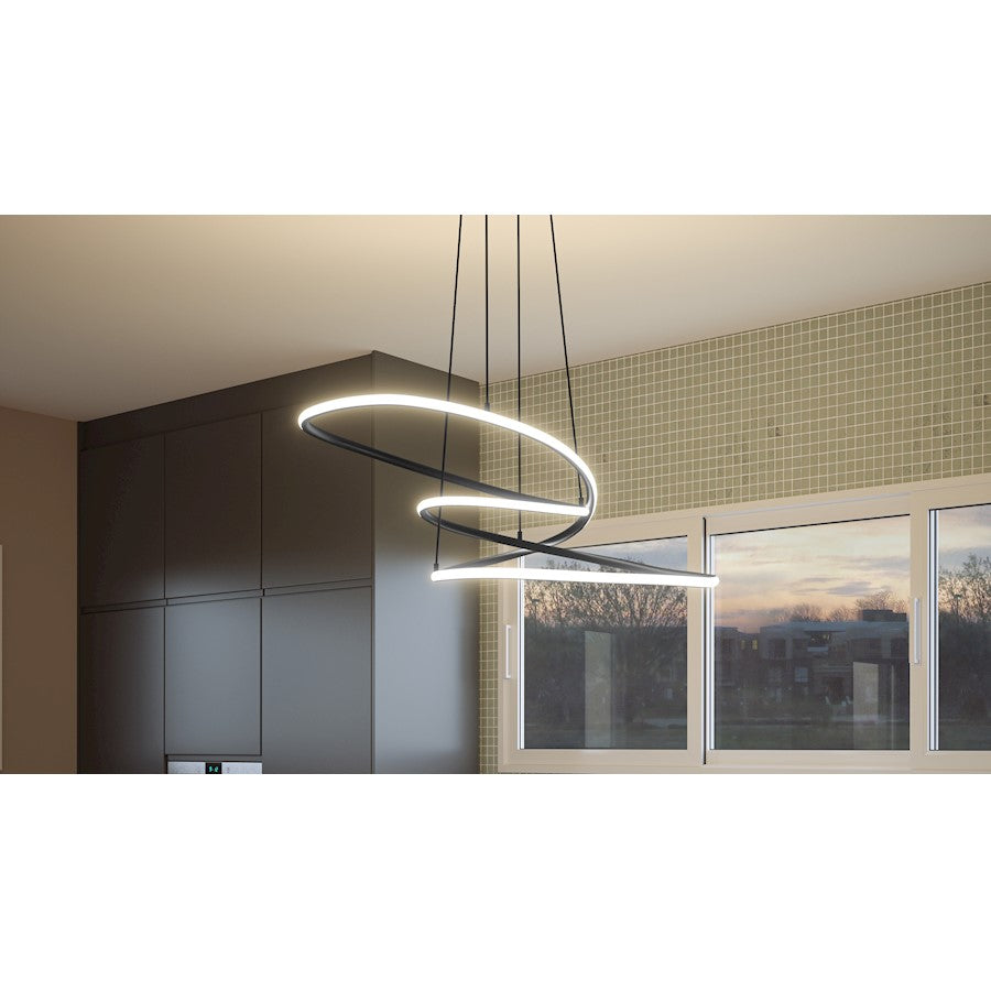 Quoizel Ovard LED Pendant, Matte Black - PCOVD2827MBK