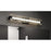 Quoizel Winter Bath Light, Matte Black/Clear Textured