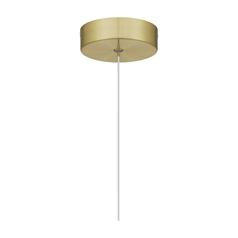 Quoizel Zia Mini Pendant, Satin Gold/Clear