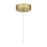 Quoizel Zia Mini Pendant, Satin Gold/Clear