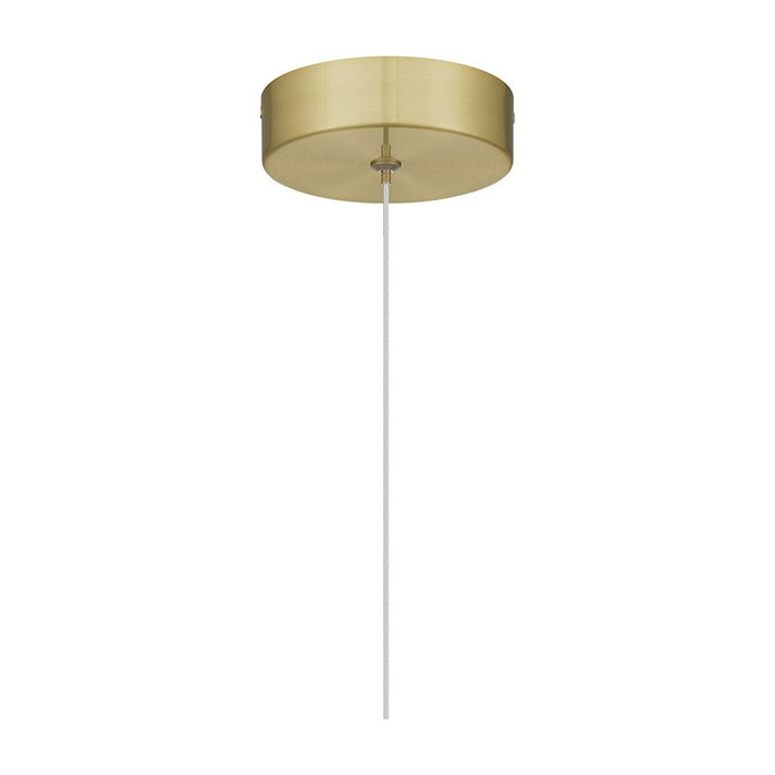 Quoizel Zia Mini Pendant, Satin Gold/Clear