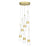 Quoizel Zia Pendant, Satin Gold/Clear