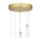 Quoizel Zia Pendant, Satin Gold/Clear